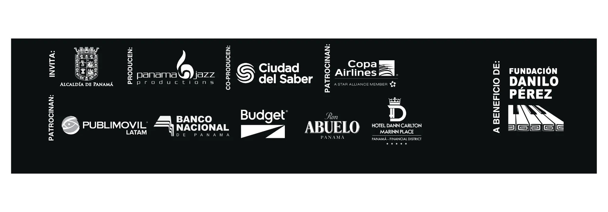 Panama Jazz Festival - Patrocinadores